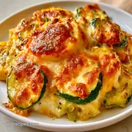 Zucchini Squash Casserole for 6 Servings