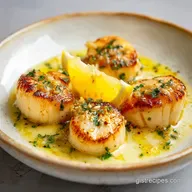 Creamy Lemon Garlic Scallops: Restaurant Style