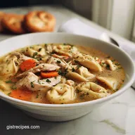 Crockpot Chicken Tortellini Soup