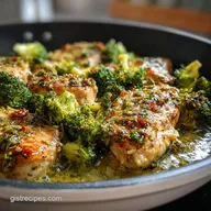 Garlic Butter Chicken Broccoli Dinner