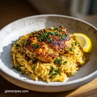 Chicken and Orzo Recipe with Lemon for 4 Servings