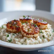 Scallops and Risotto for 4 Servings