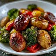 Sheet Pan Sausage Dinner for 4 Servings