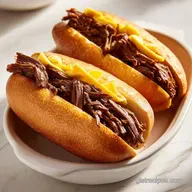 Shredded Beef Sandwiches: Slow-Cooked for 9 Servings