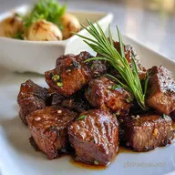 Slow Cooker Garlic Steak Bites: Perfect Sear