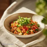 Egg Roll Bowl for 4 Servings: Pan-Seared Beef and Cabbage