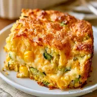 Zucchini Cornbread Casserole for 8