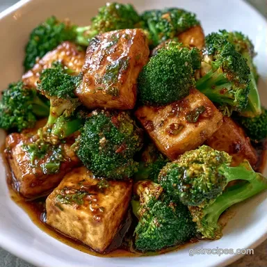 30 Minute Vegetarian Stir Fry with Tofu Recipe Card