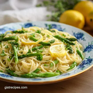 Spring Supper Recipe with Asparagus and Lemon in 15 Min