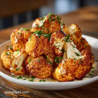 Crispy Baked Bang Bang Cauliflower for 4 Servings Recipe Card