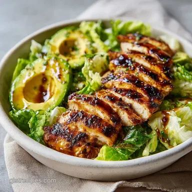BBQ Chicken Salad Recipe for 4 Servings