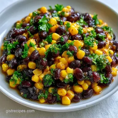 Black Beans and Corn Salad in 15 Minutes Recipe Card