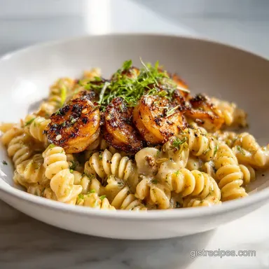 Blackened Shrimp Stroganoff Pasta for 4 Servings