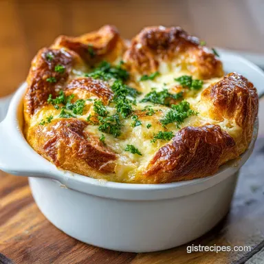 Croissant Breakfast Casserole with Bacon for 8