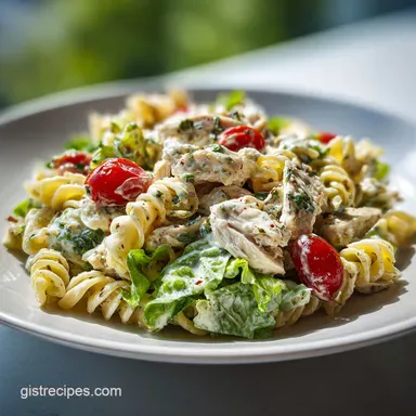 Caesar Pasta Salad with Chicken in 30 Minutes Recipe Card