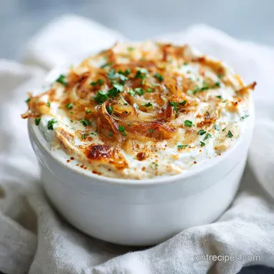 Caramelized Onion Dip Recipe for 11 Servings Recipe Card