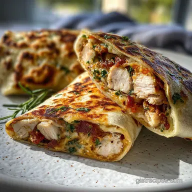 Cheesy Garlic Chicken Wraps in 20 Minutes | Pan-Seared