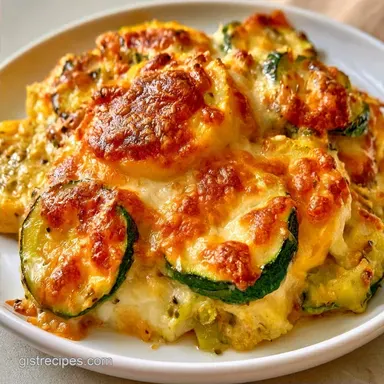 Zucchini Squash Casserole for 6 Servings