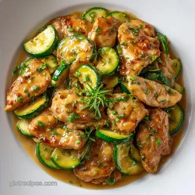 Chicken Zucchini Casserole for 6 Servings