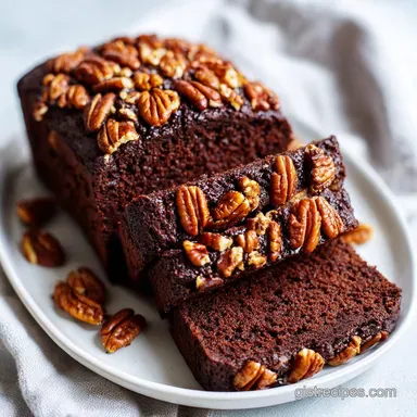 Chocolate Pecan Loaf with Browned Butter
