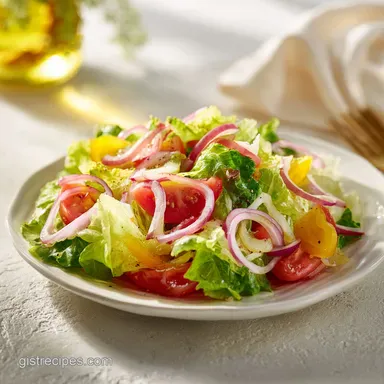 Classic House Salad in 10 Minutes with Crisp Garden Vegetables