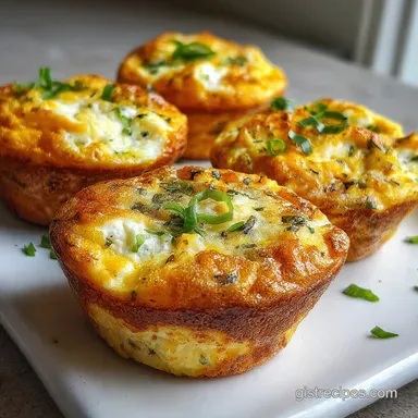 Cottage Cheese Egg Muffins: Meal Prep Baked Fluffy Recipe Card
