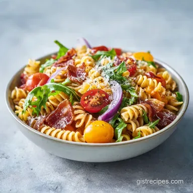 BLT Pasta Salad with Mayo for 8 Servings Recipe Card