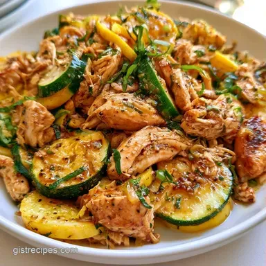 Easy Chicken Zucchini Casserole Recipe Card
