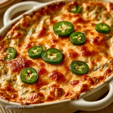 Jalapeño Poppers Dip for 20 Servings Recipe Card