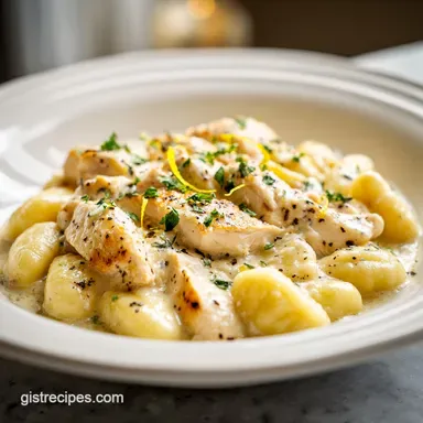 Creamy Lemon Chicken Gnocchi for 4 Servings