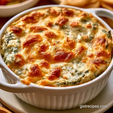 Spinach Artichoke Dip with Cream Cheese Recipe Card