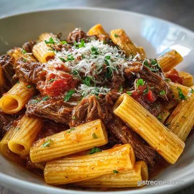 Crockpot Crack Beef Pasta Slow-Cooked Creamy