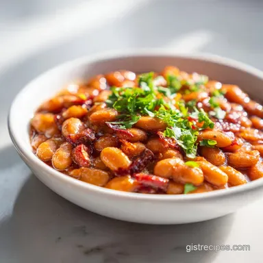 BBQ Beans Recipe: Southern Side Dish Recipe Card
