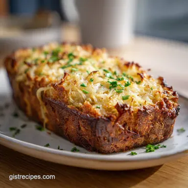 French Onion Meatloaf for 6 Servings Recipe Card