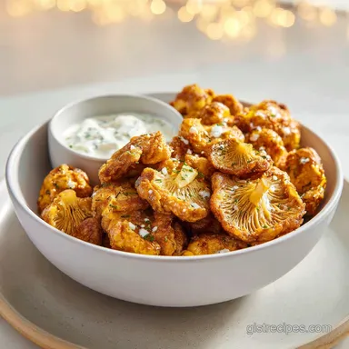 Fried Mushrooms with Ranch for 4 Servings
