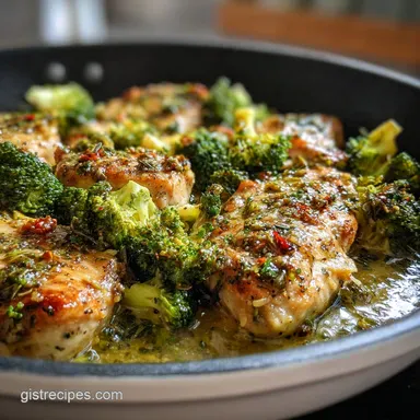 Garlic Butter Chicken Broccoli for 4 Servings