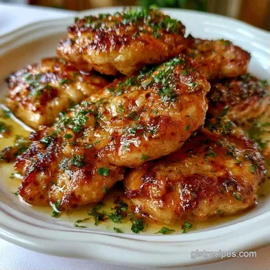 30 Minute Skillet Dinner with Garlic Recipe Card