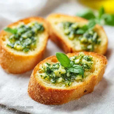 Garlic Herb Puff Pastry Appetizers for 24 Servings Recipe Card
