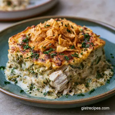 Creamy Green Chile Chicken Casserole