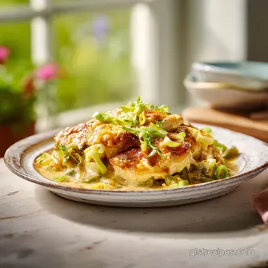 Green Chile Chicken Casserole for 6 Servings in 30 Minutes
