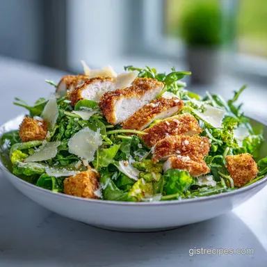 Green Goddess Salad with Parmesan Chicken for 4 Servings Recipe Card