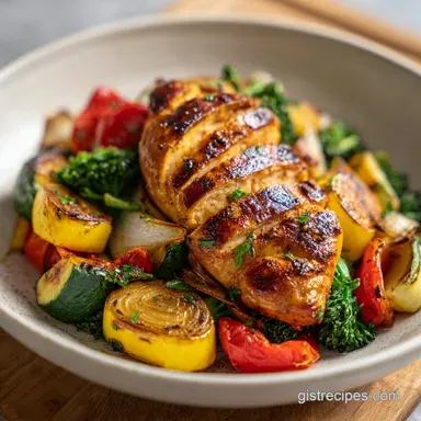 Grilled Chicken Veggie Meal Prep for 4 Servings