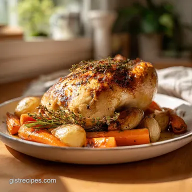 Mothers Day Herb Roasted Chicken for 4 Servings