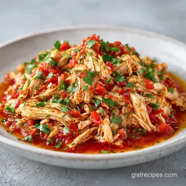 Salsa Chicken for 8 Servings Recipe Card