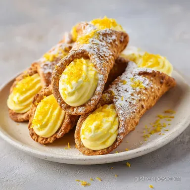 Lemon Pie Cannoli in 30 Minutes Recipe Card