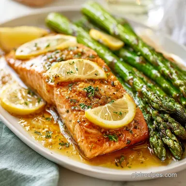Healthy Dinner Idea for Two with Lemon Salmon in 20 Minutes