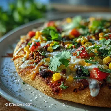 Mexican Pizza Recipe with Crispy Shells