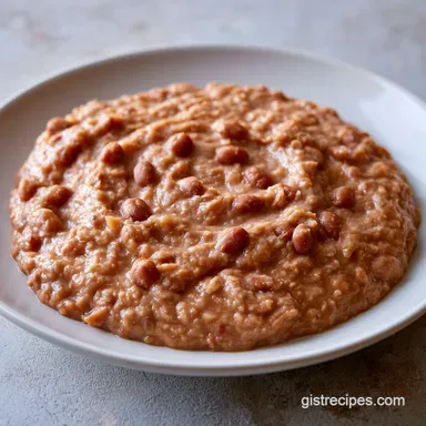 Mexican Refried Beans for 16 Servings Recipe Card