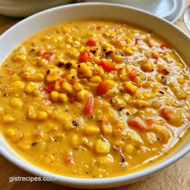Mexican Street Corn Soup in 25 Minutes Recipe Card