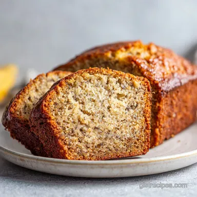 Banana Bread 2 Bananas: 1 Hour 10 Min Recipe Card